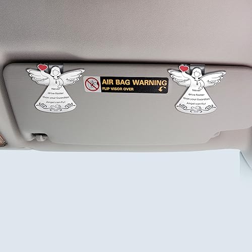 Miniatura 4 de Tallew Clip para visera solar de ángel de la guarda (8 piezas), decoración de adorno colgante de aleación, diseño de paloma de ángel religioso para
