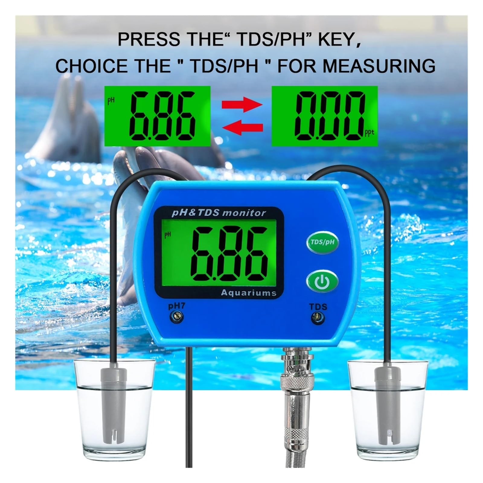 Mini Parámetro Multifunción, Monitor De Buena Calidad Del Agua, Medidor De PH TDS, Analizador Multiparámetro De Calidad Del Agua
