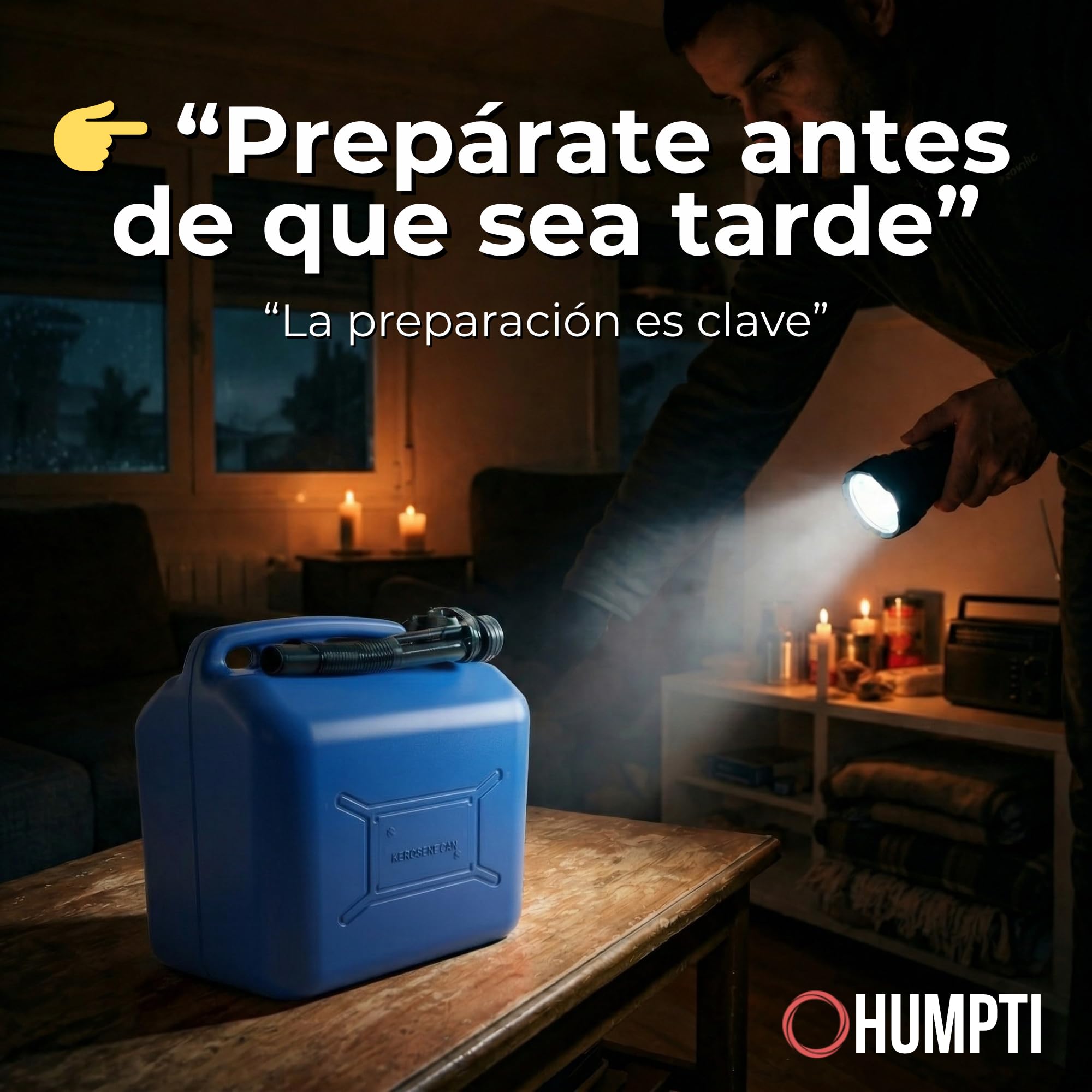 Humpti Garrafa Gasolina 20L Homologada Pack de 6 - Bidón Combustible Plástico con Visor de Nivel - Bidones para Gasolina y Gasoil Homologados 120 Litros — view 9