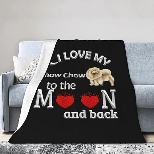 Miniatura 2 de I Love Chow Chow - Manta de franela suave de microforro polar para el hogar, sofá, dormitorio, antifrisado
