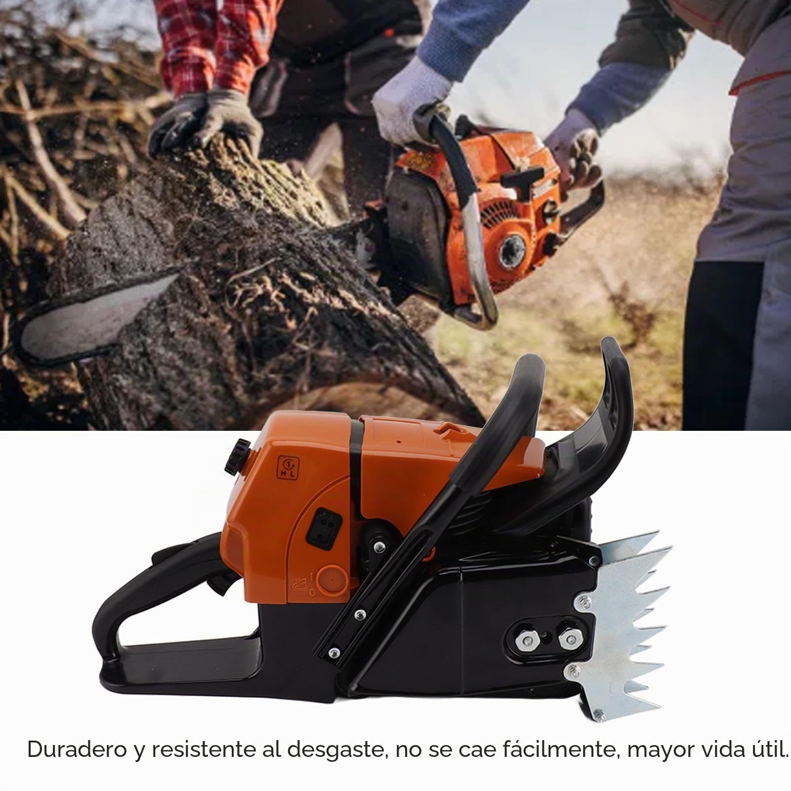 92cc G660 motosierras de gasolina, cabezal de transmisión, motosierra de gasolina, powerhead con arranque rápido y parada rápida de plástico, mango ergonómico, accesorios para motosierras