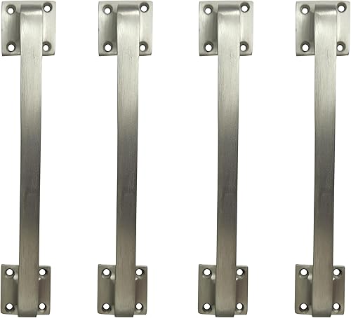 Miniatura 6 de Adonai Hardware "Baara - Tiradores industriales de latón para puertas corredizas (12 x 1 paquete, bronce aceitado) para puertas de granero de madera