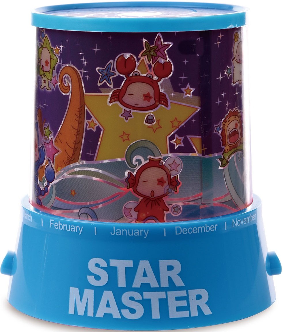 GPCT Starry Sky Shining Stars [Constellation] Cosmos LED Projection Bed Side Night Light Lamp. Great Mood [Relaxing] Light for Children Kids Baby Infants Nursery Bedroom & Christmas Gift! (Blue)