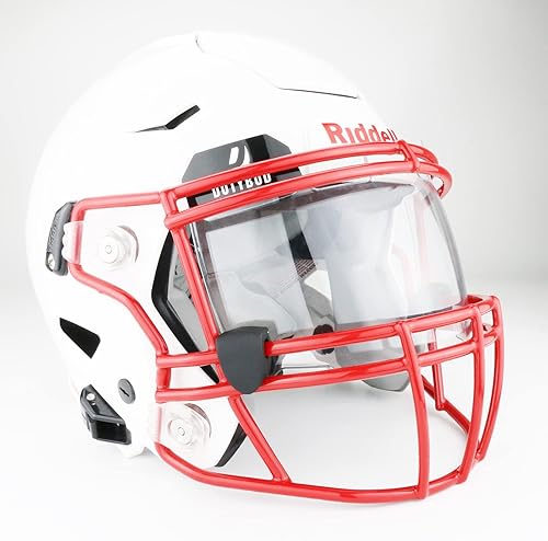 Miniatura 7 de Clips de repuesto para visera de fútbol para casco de fútbol, ajuste universal (1 par)