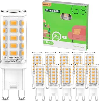 CHEERBEE G9 LED Bulbs Warm White 2700K, 3W Equivalent to 28W 33W 40W ...