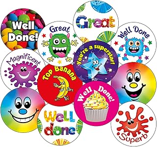 160 Mixed Scented Smelly Motivational Childrens Pupils School Teachers Reward Stickers Pack Primary Teaching Services