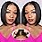Eyefanniy Glueless Wigs Human Hair Pre Plucked Pre Cut Short Bob Lace Front Wigs for Black Women 4x4 Lace Closure Wig with Elastic Band for Beginners 10 Inch