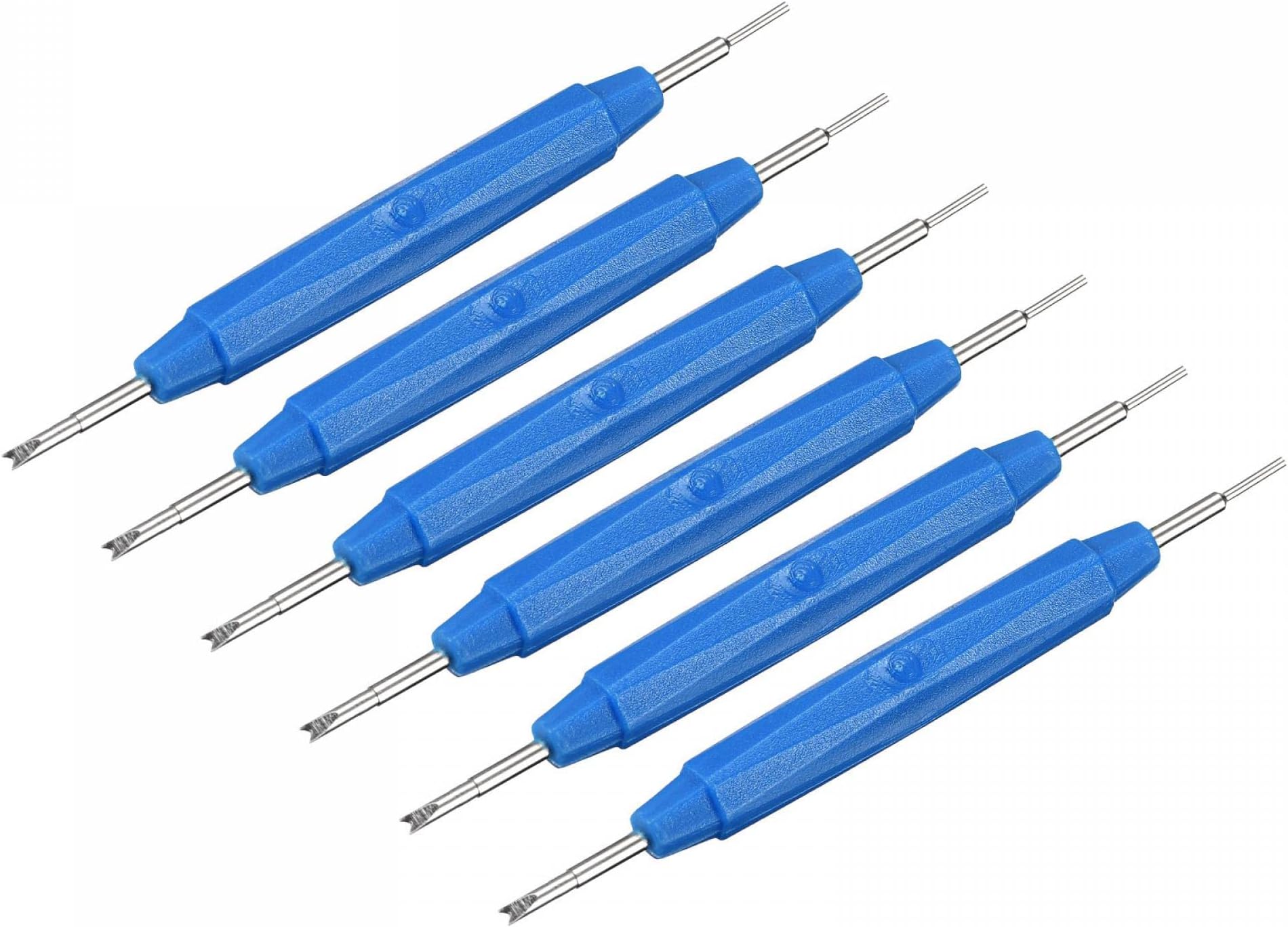 sourcing map Watch Spring Bar Tool 0.8mm Pin Dia Watch Spring Link Pin Removal Tool for Watch Pin Removal and Band Replacement 6 Pcs