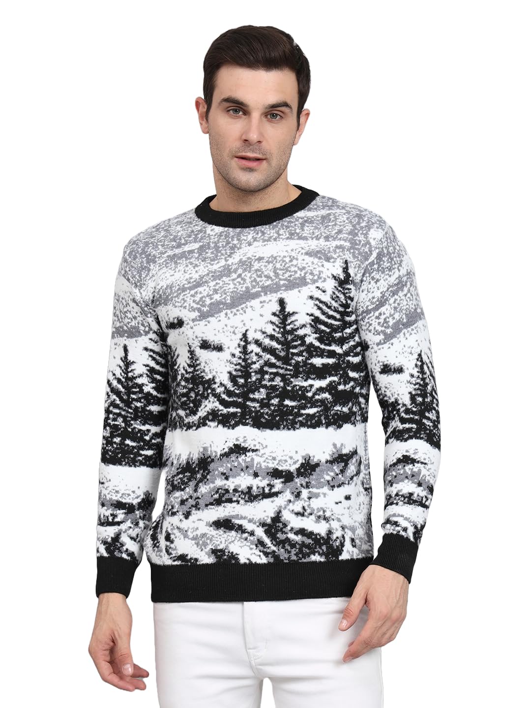 winterwear Men's Woolen Hair Cardigan Sweaters-image-32
