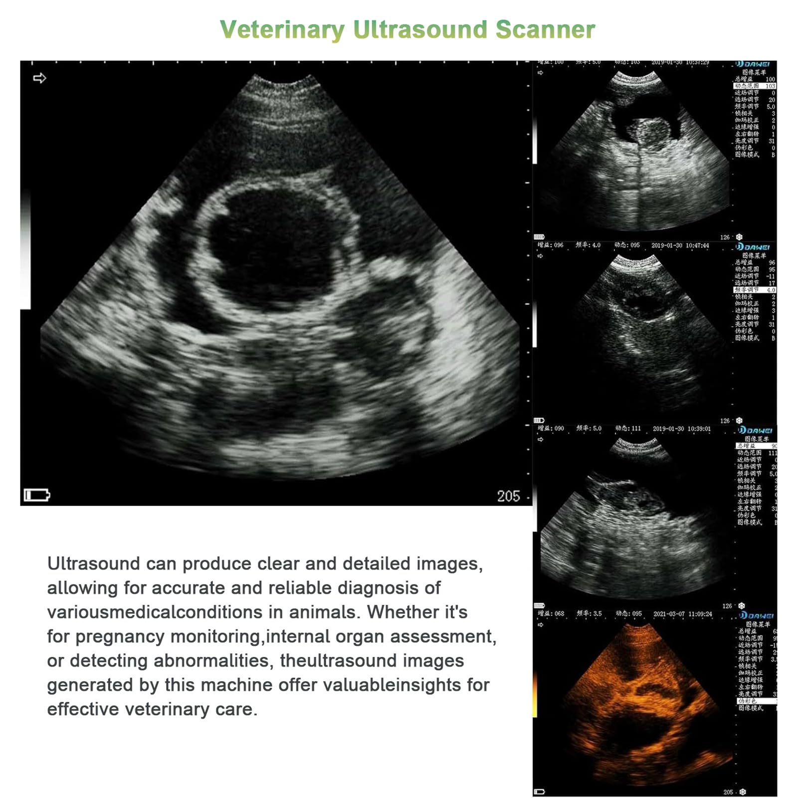 Weterynaryjny Aparat Ultrasonograficzny Do Badań CiążOwych, PrzenośNy, RęCzny Skaner Weterynaryjny B-Ultra Sound Z Sondą Wypukłą 3,5 Mhz Dla BydłA, śWiń, KóZ I Koni