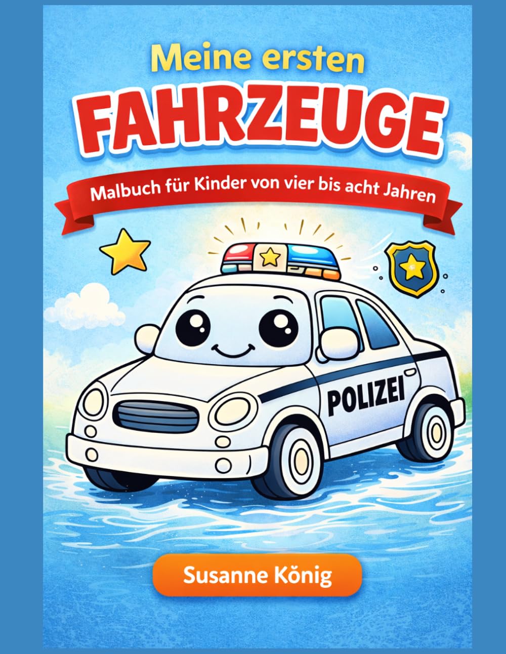 Meine ersten Fahrzeuge: Malbuch für Kinder von 4 bis 8 Jahren