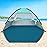 COMMOUDS Beach Tent Sun Shade for 3/4-5/6-7/8-10 Person, UPF 50+ Beach Sun Shelter Canopy Tent, Lightweight, Easy Set Up and Carry