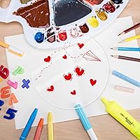 Vista 3 de Hoja de Acrílico Redonda de 1/4 Pulgada de Grosor 4 Pulgadas de Diámetro Hojas de Plexiglás Transparentes Círculo Espacios en Blanco Disco