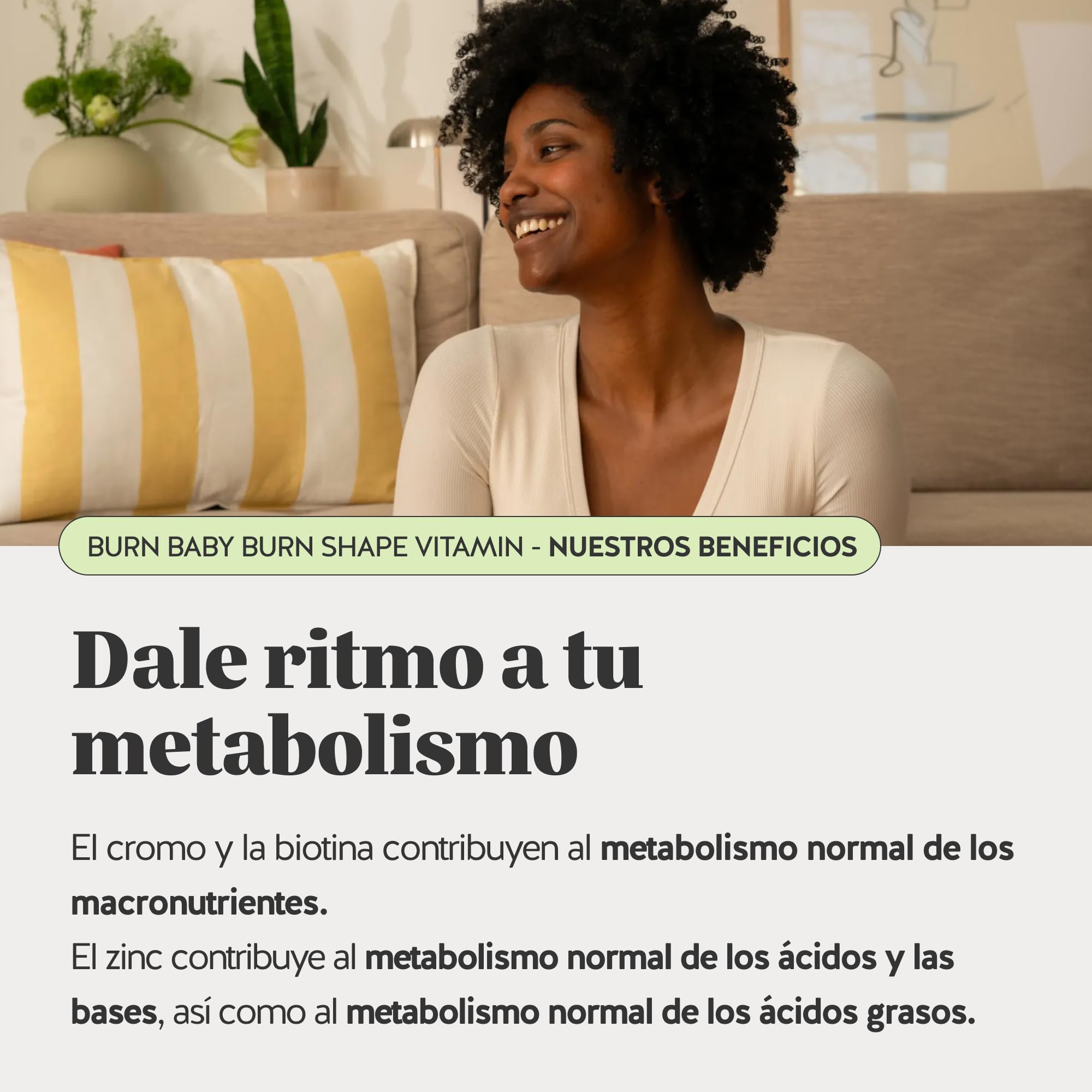 Gummies para el Metabolismo - Burn Baby Burn Shape Vitamin - Con L-Carnitina, Cromo, Extracto de Té Verde, Biotina y Zinc - 90 unidades (3 meses) - Vegano, Sin Azúcares - Bears with Benefits