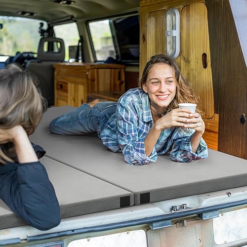 Miniatura 9 de Goplus Colchón de espuma viscoelástica para campamento, almohadilla de dormir portátil enrollable con parte inferior antideslizante, bolsa de viaje,