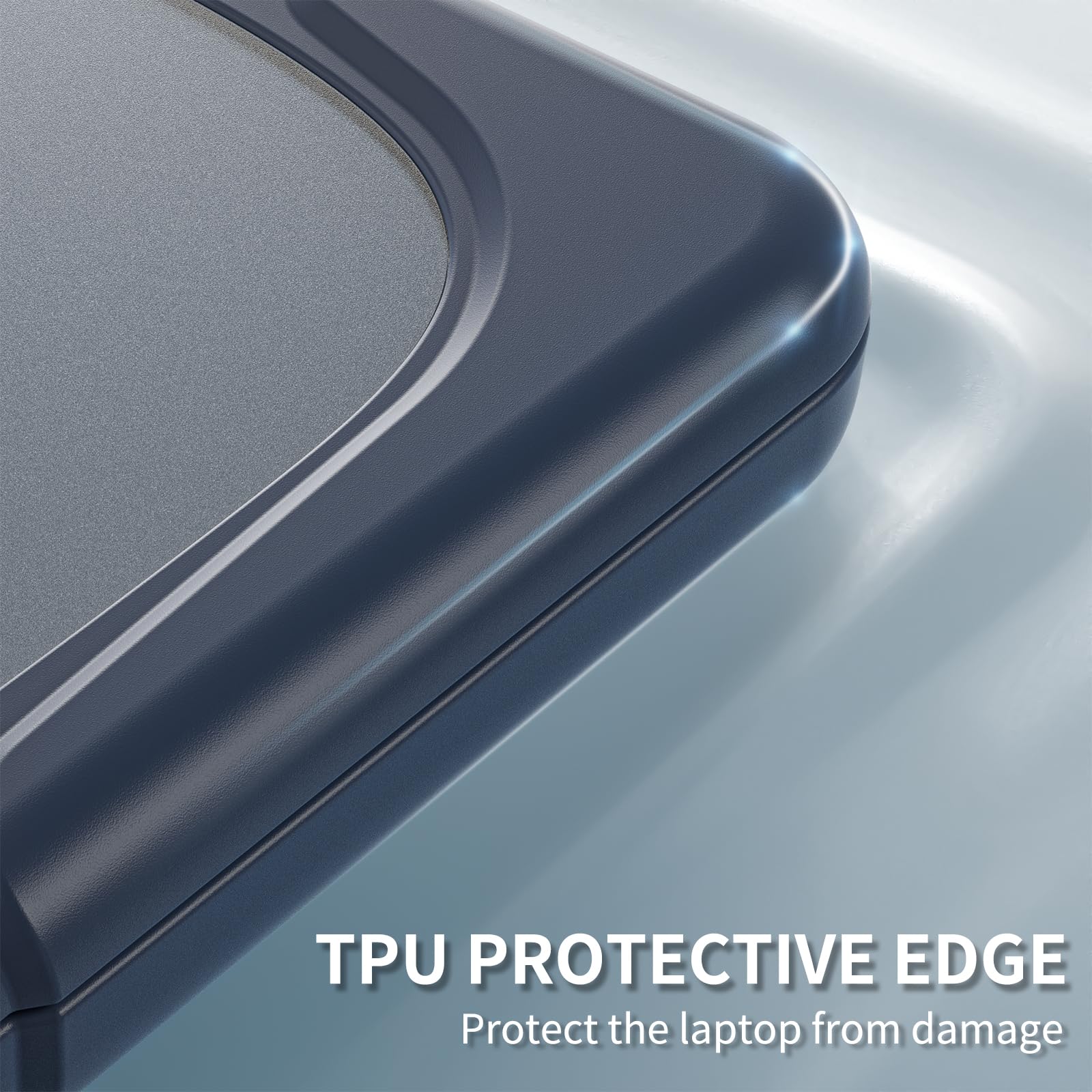 Custodia compatibile con MacBook Neo 13" modello A3404 con cavalletto pieghevole antiurto custodia protettiva elegante e robusta custodia protettiva resistente a doppio strato con paraurti in TPU (blu