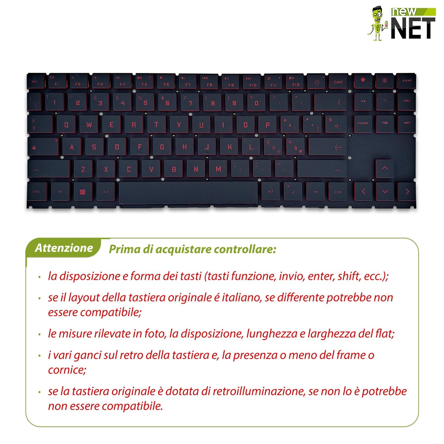 New US Keyboard for HP OMEN 15-dh1087nr 15-dh1059nr 15-dh1019nr