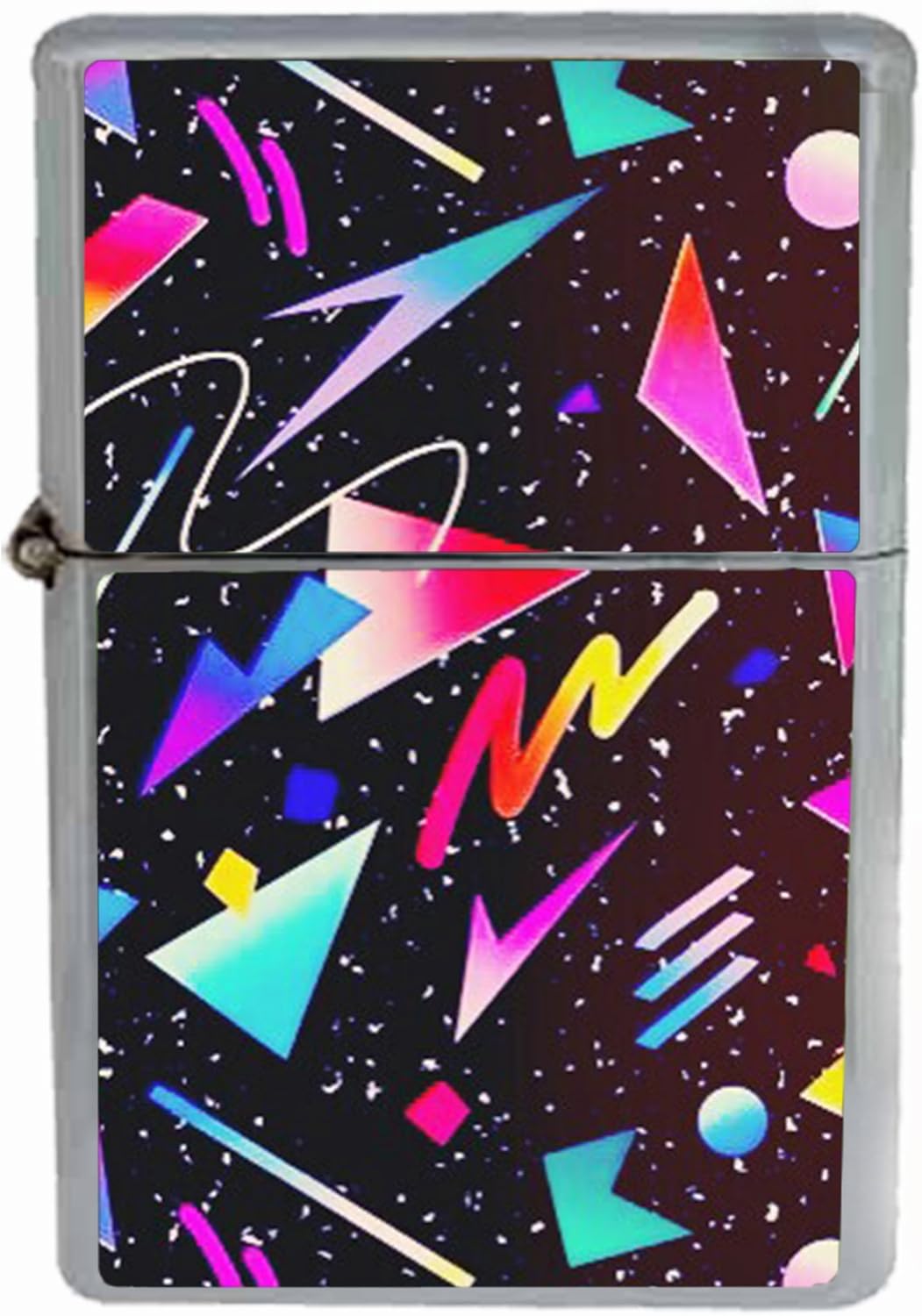 Amazon Com Customized Collectables 80 S Geometry Classic Trapper Keeper Design Flip Top Oil Cigarette Lighter Health Household