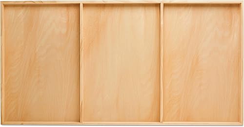 Miniatura 30 de Lienzo de madera estrecho de 10 x 20 x 1-1/2 pulgadas, paquete de 2 carteles de madera en blanco con marco, paneles de madera con cuna