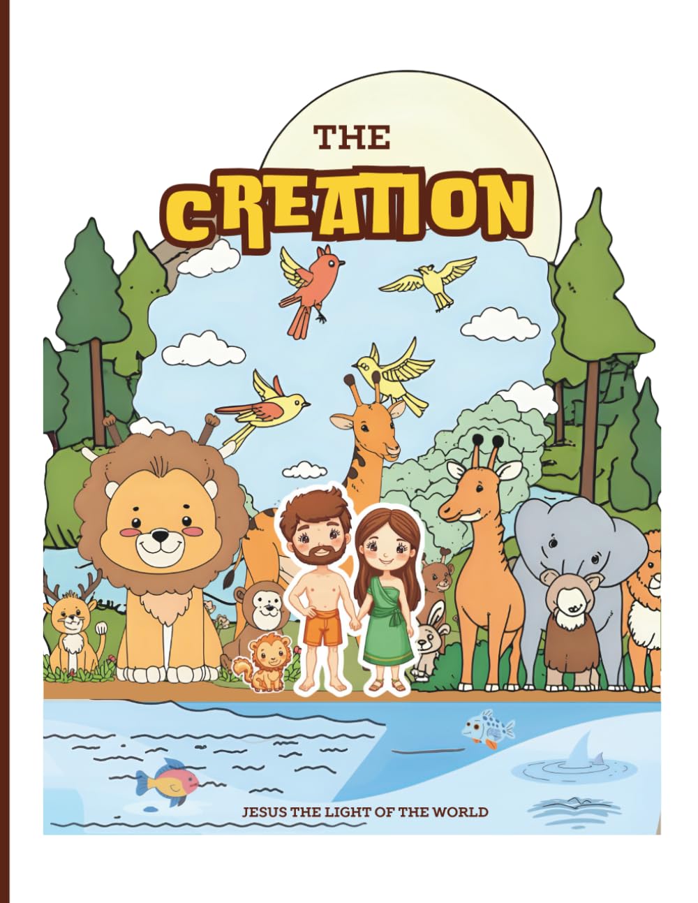 The Creation Book: A fun, kid-friendly 8.5×11.5 Bible storybook with 41 pages with simple NIV verses, colorful pages, and reflection questions. Helps ... days of Creation in an easy, interactive way.
