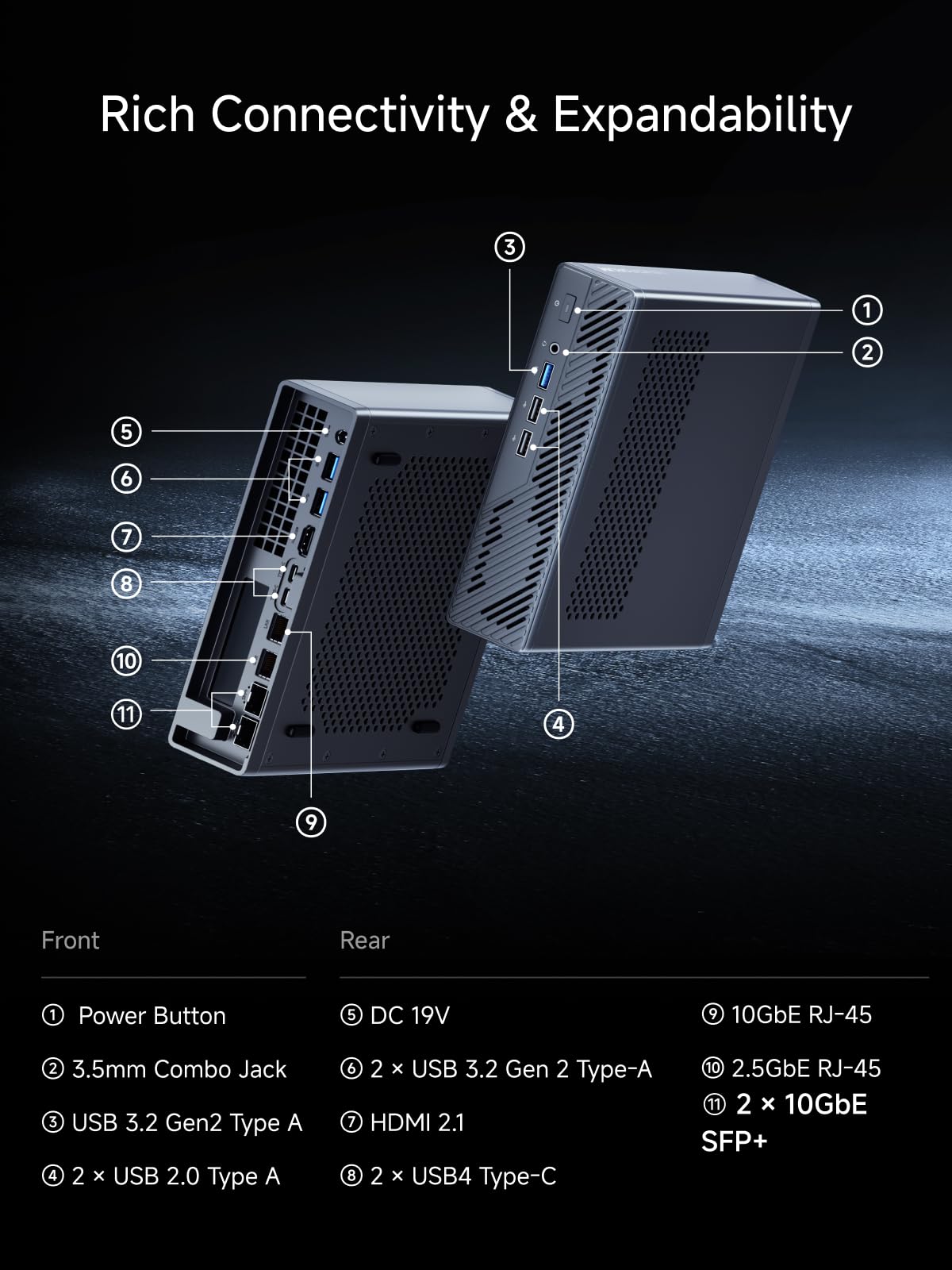 MINISFORUM MS-03 Mini PC, Intel Core Ultra 5 336H, bez RAM/SSD