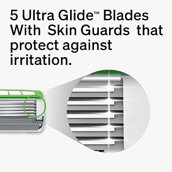 Schick Hydro Sensitive 5-Blade Razors for Men, 1 Handle & 5 Refills