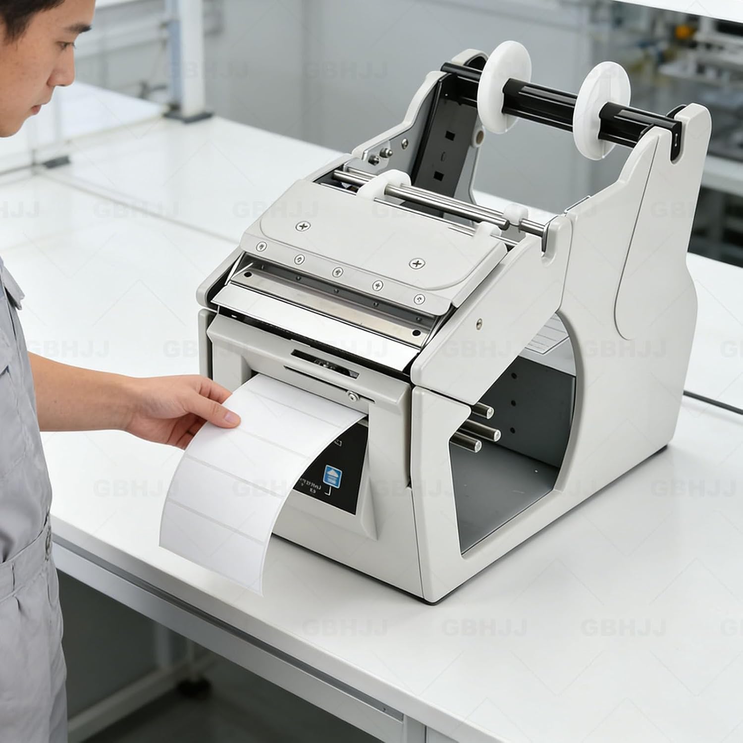 Auto Label Dispenser Device, Automatic Sticker Separating Machine, Digital Control 5-180mm Label Stripping Machine, for Separating,Practicality 130MM