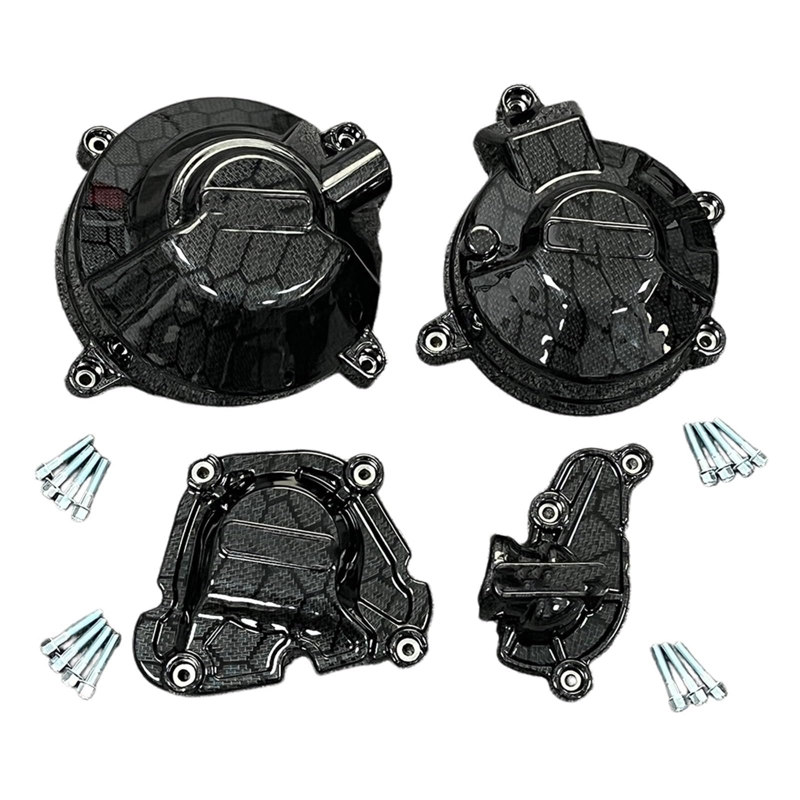 Protección de motor Tracer MT-09 en acabado fibra de carbono premium 2
