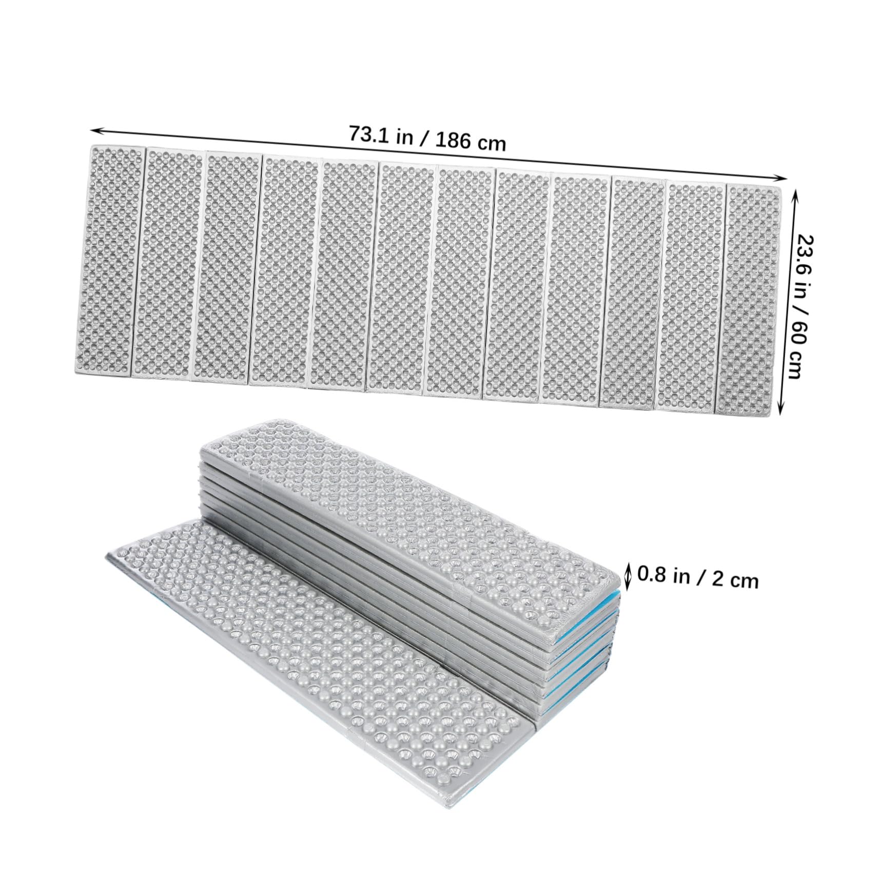 POPETPOP Folding Camping Mat Insulated Foam Sleeping Pad Lightweight Egg Crate Design for Outdoor Activities Camping Picnics and Beach Trips