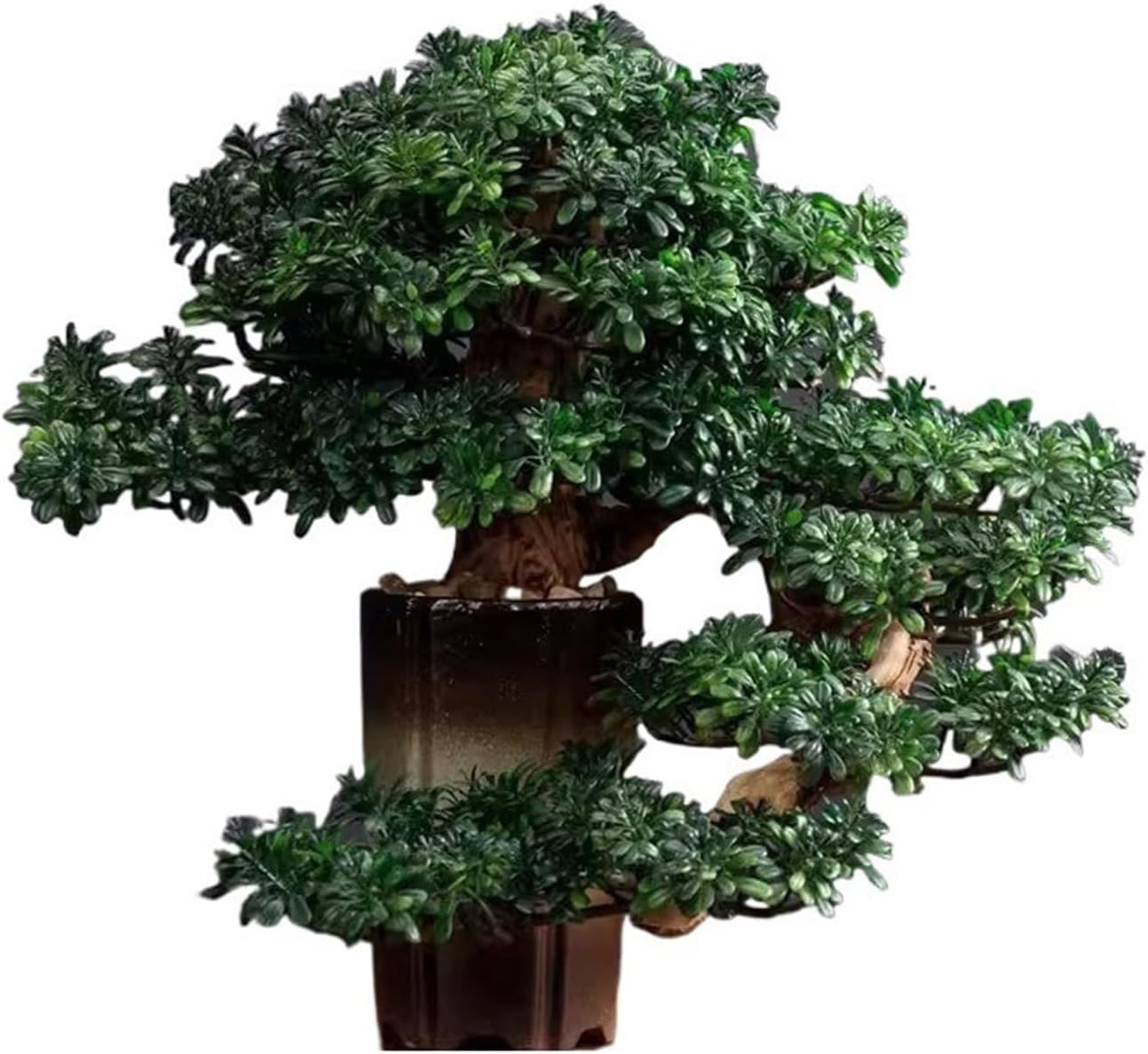 Artificial Tree Indoor Fake Tree Potted Plant Ornaments Desktop Jewelry Entrance Decoration Simulation Tree Decoration High-Grade Artificial Bonsai Artificial Plants Indoor