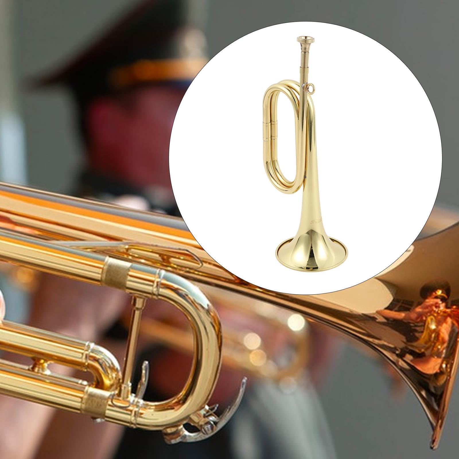 Kavallerietrompete Trompete Kupfer Marschhorn Blasinstrument Angenehmes Spielgefühl für Schulfest Festival Orchester Bühne Kinder Anfänger Erwachsene