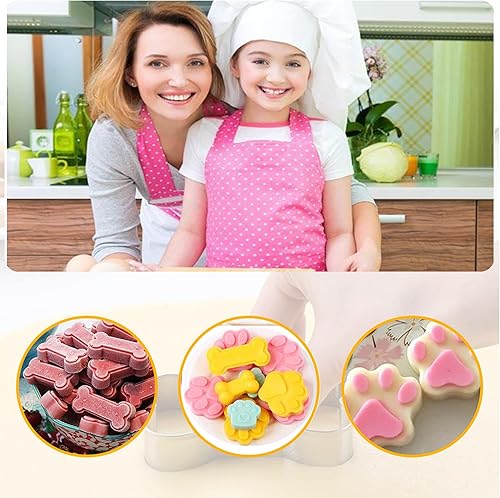 Miniatura 4 de Moldes de silicona para hielo con forma de pata de perro y hueso, moldes antiadherentes de silicona de grado alimenticio para chocolate, dulces,