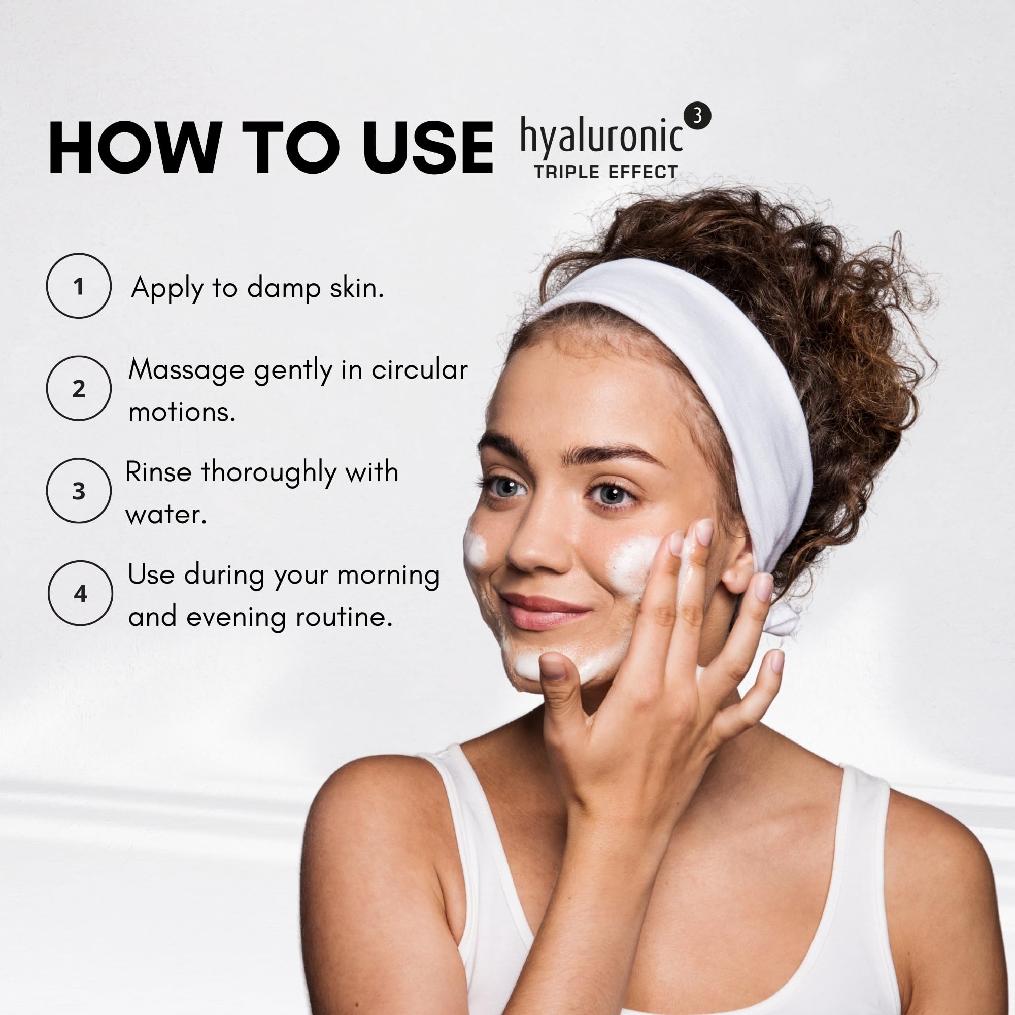 Hyaluronic 3, mousse detergente triplo effetto