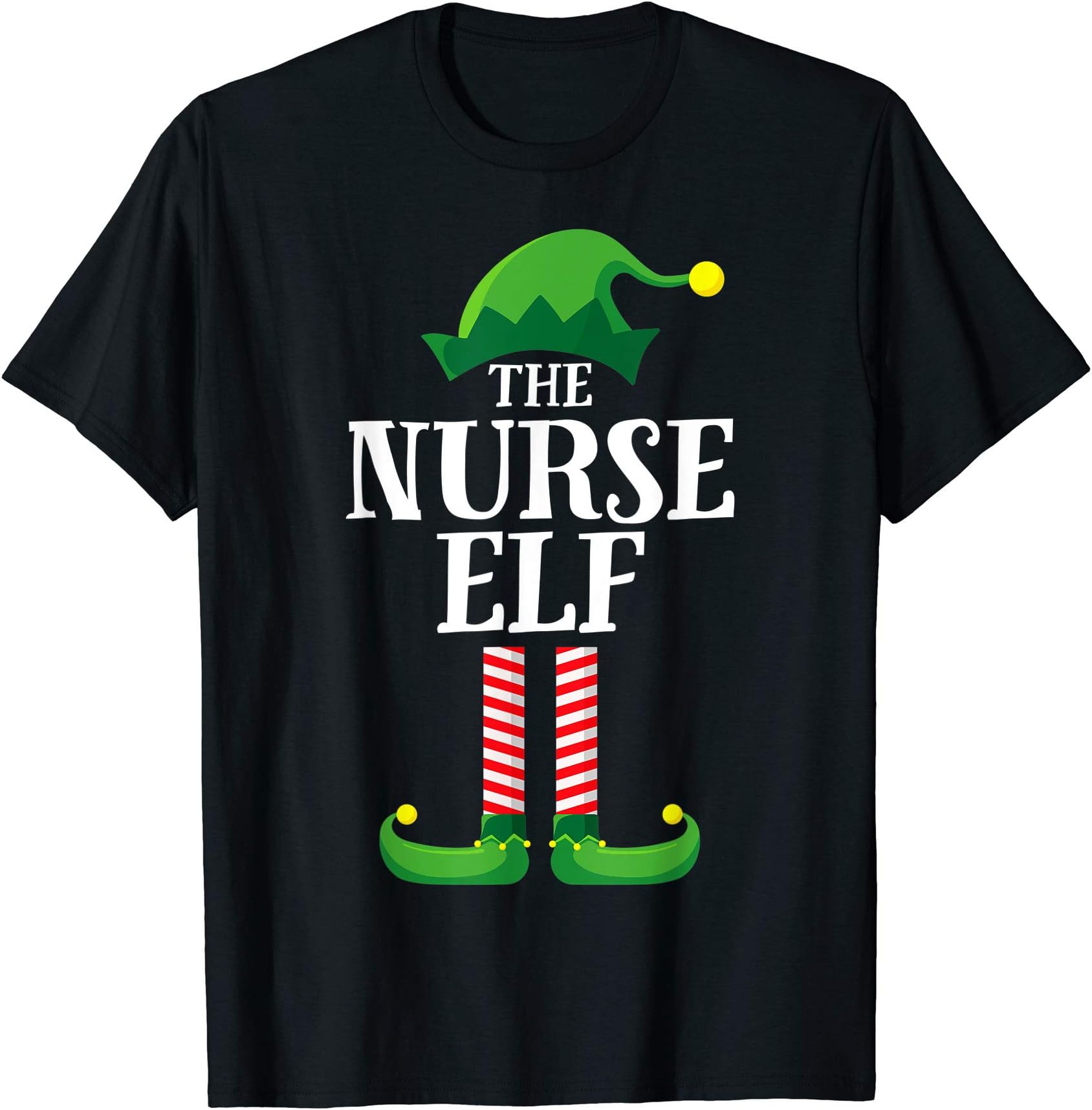 Nurse Elf Matching Family Group Christmas Party T-Shirt