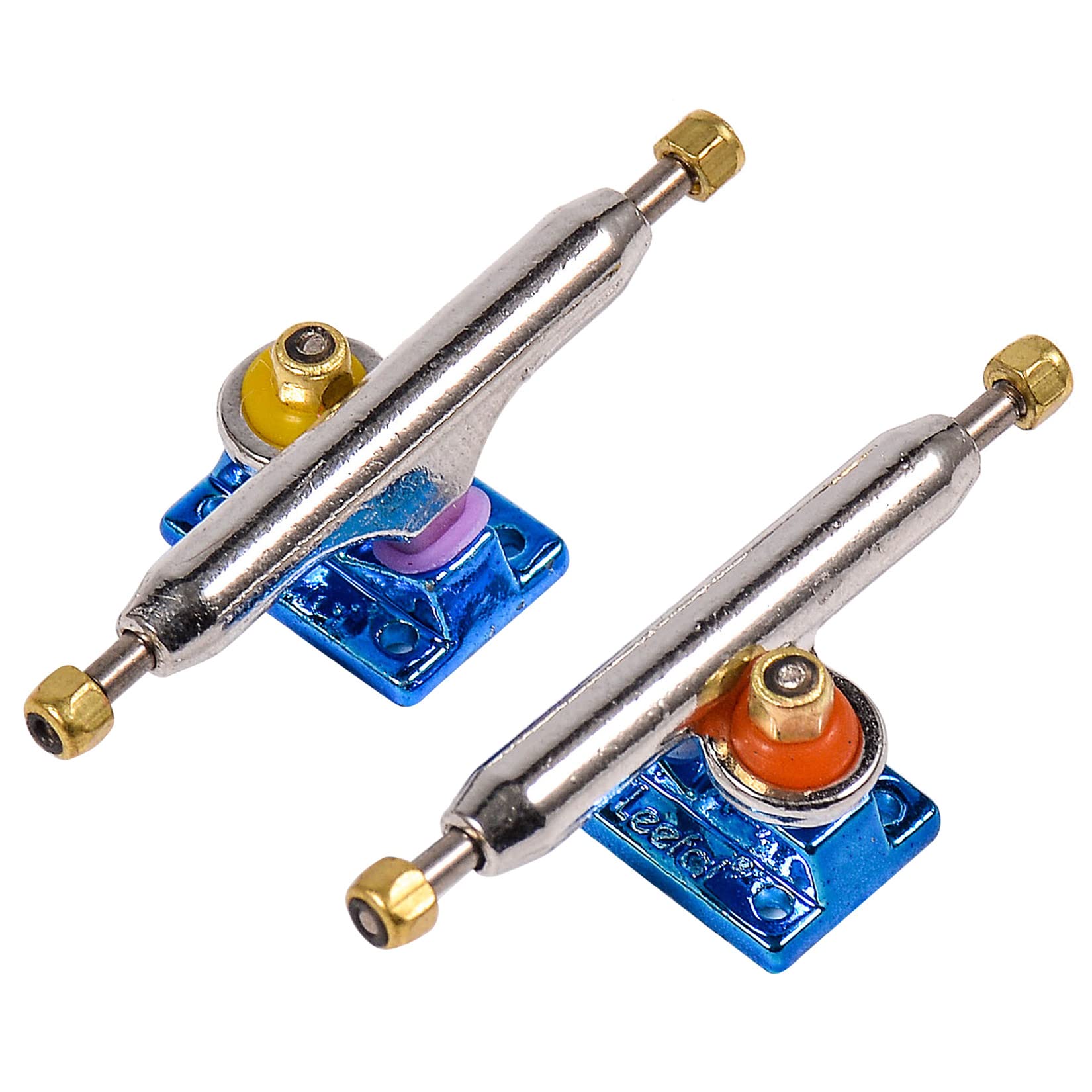 RACOFSB Fingerboard Trucks with Upgraded Urethane Bushings and Pivot Cup,34mm 32mm Width,Normal Kingpin (Blue, 32mm)