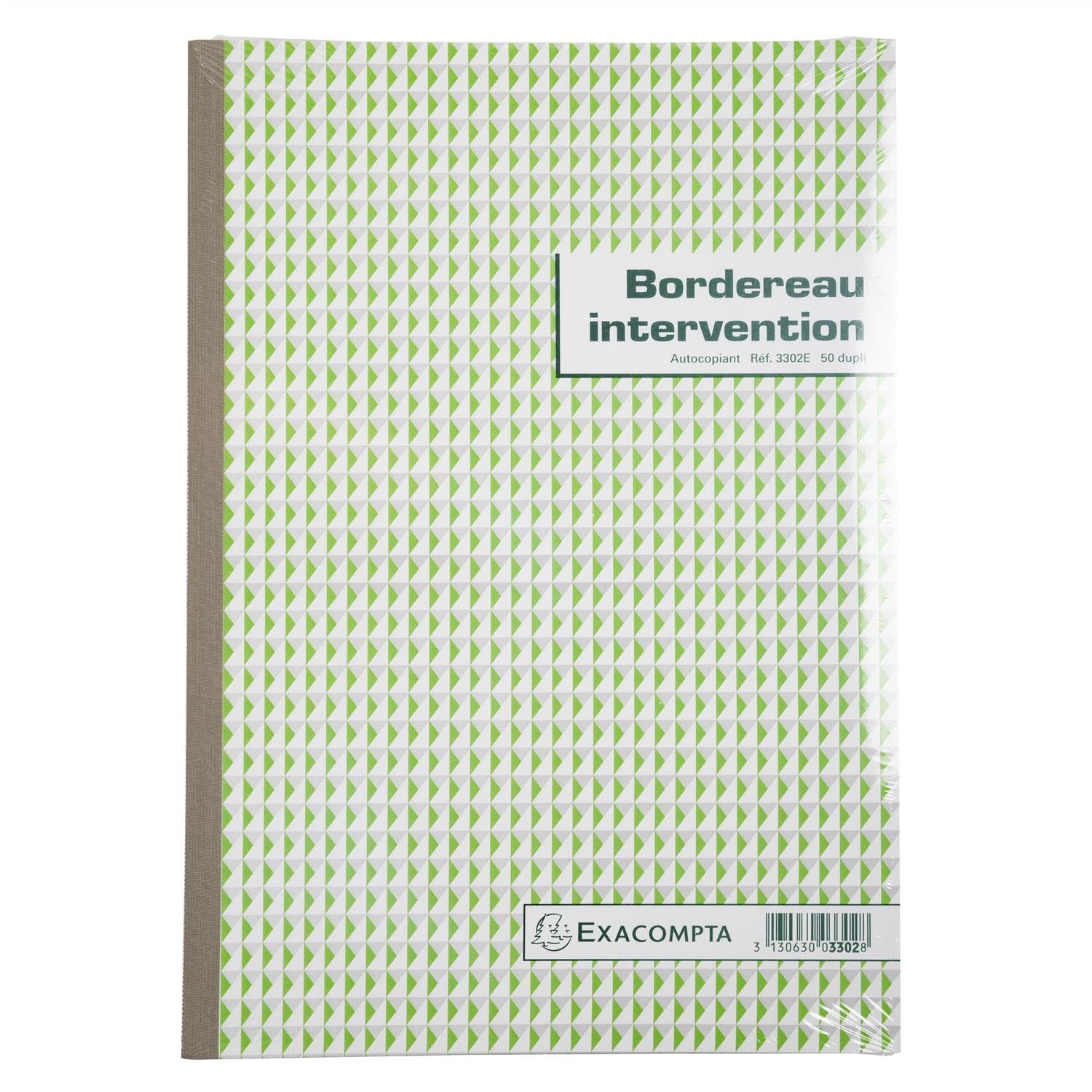 EXACOMPTA Lot de 5 Manifolds Rapports d'intervention 29,7x21cm - 50 feuillets autocopiants - Blanc