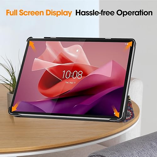 Miniatura 4 de Funda para Lenovo Tab P12 Pro (2 generación) de 12.7 pulgadas 2024, plegable folio ultrafino Smart PU Funda de piel sintética para Lenovo Tab P12