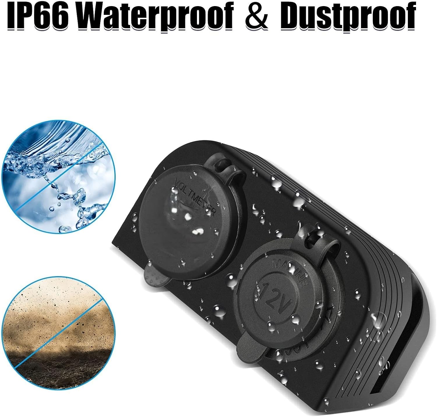 HWK-DC Hardwiring Kit -12V Power Outlet-Cigarette-Lighter-Adapter :For 12 Volt Refrigerator Cigarette Lighter Socket Car Marine Motorcycle ATV RV Power Outlet Socket Receptacle 12V Plug