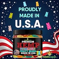 Vista 2 de Hemp Gummies for Sleep-Infused Bedtime Candy Support, Relax, Calm, Discomfort-High Potency Hempoil Gummy Bears Peace and Relaxation-Fruity