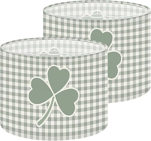 Miniatura 24 de Lamp Shades Set of 2 Floral style 70s groovy daisy flowers Retro floral naive design Style Drum lampshades for Floor Lamps Table Lamps Pendant Light