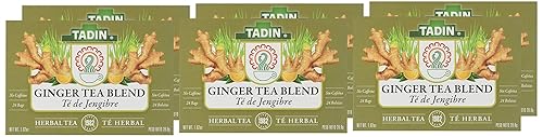 Miniatura 3 de Tadin Raíz de jengibre sin cafeína de hierbas y té, 24 unidades (paquete de 6)
