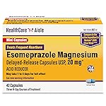 HealthCareAisle Esomeprazole Magnesium 20 mg - 42 Delayed-Release Mini Capsules - Acid Reducer, Treats Frequent Heartburn