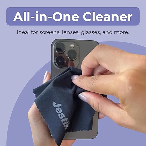 Miniatura 3 de Jestik Paños de limpieza de lentes de microfibra, paño de limpieza de microfibra de primera calidad para lentes, toallitas limpiadoras de lentes