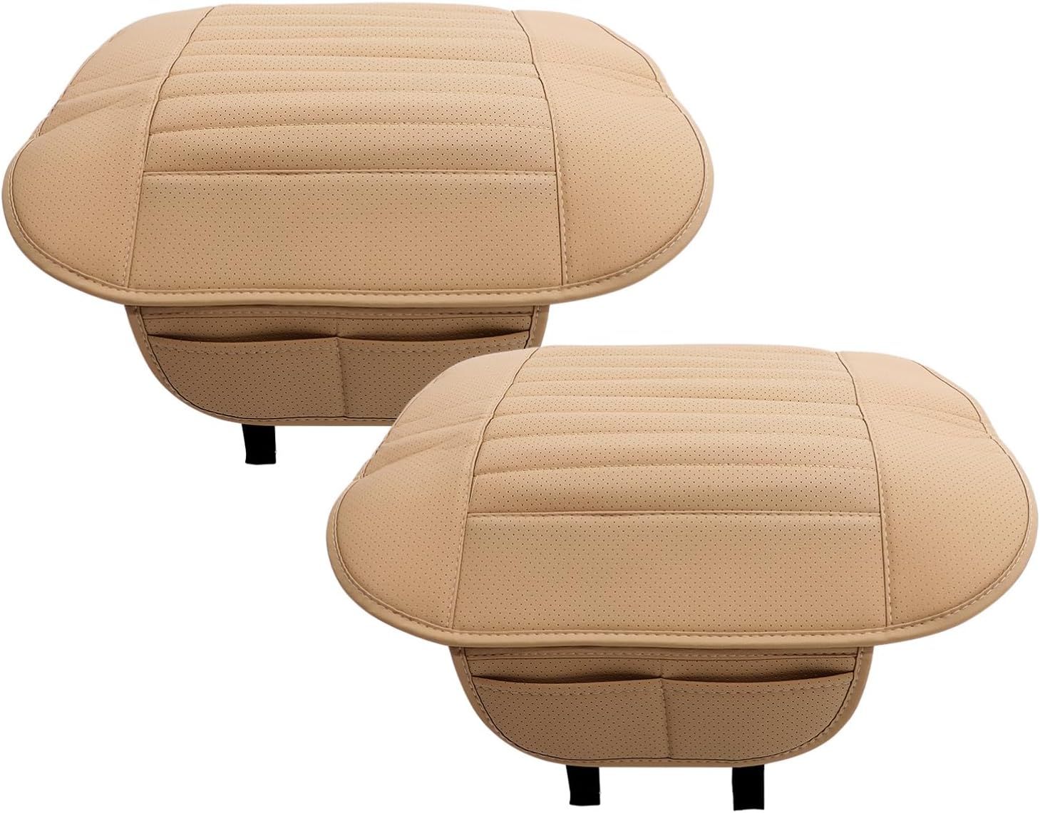 ARTIBETTER Front Car Seat Cover Protector, 2pcs Car Seat Covers for Front Seats Waterproof Seat Cover for Cars Trucks, 61.00X51.00X0.50CM, Beige, JK08ZZP40M14Z3RLCEK9KWQ