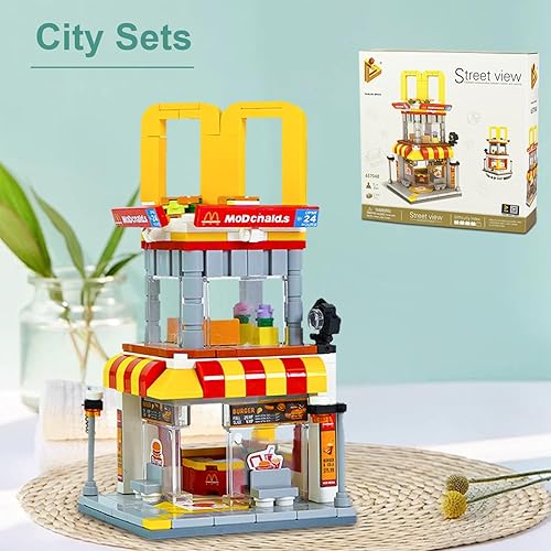 Miniatura 3 de City Street View - Juego de construcción compatible con Lego Brick Set, juguetes creativos de bricolaje, regalo de cumpleaños, (244 piezas)