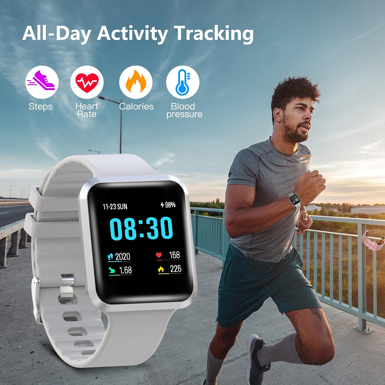 Buy Smart Watch Fitness Tracker for Women Blood Pressure,Heart Rate,Sleep Monitor IP67