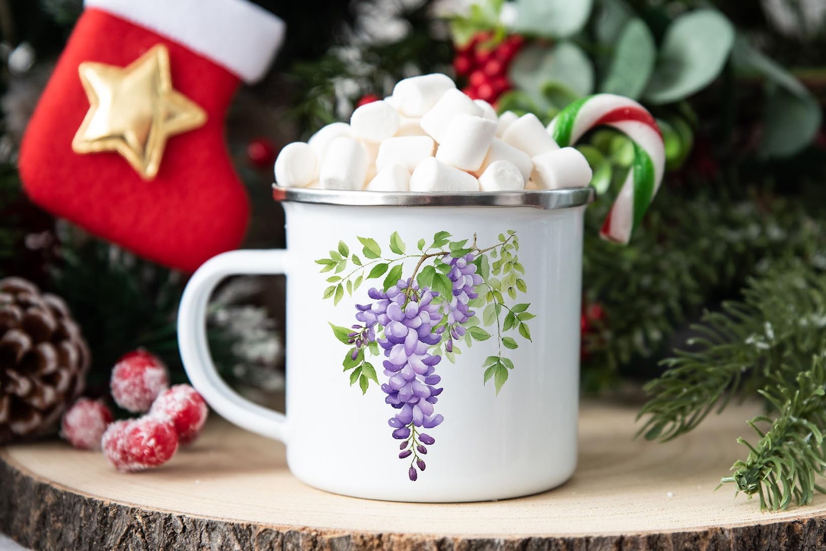 MAXIKIWI - Durable Enamel Coffee or Tea Camping Mug for Indoor Outdoor Use - Gardening Collection - 350ml - Image 6
