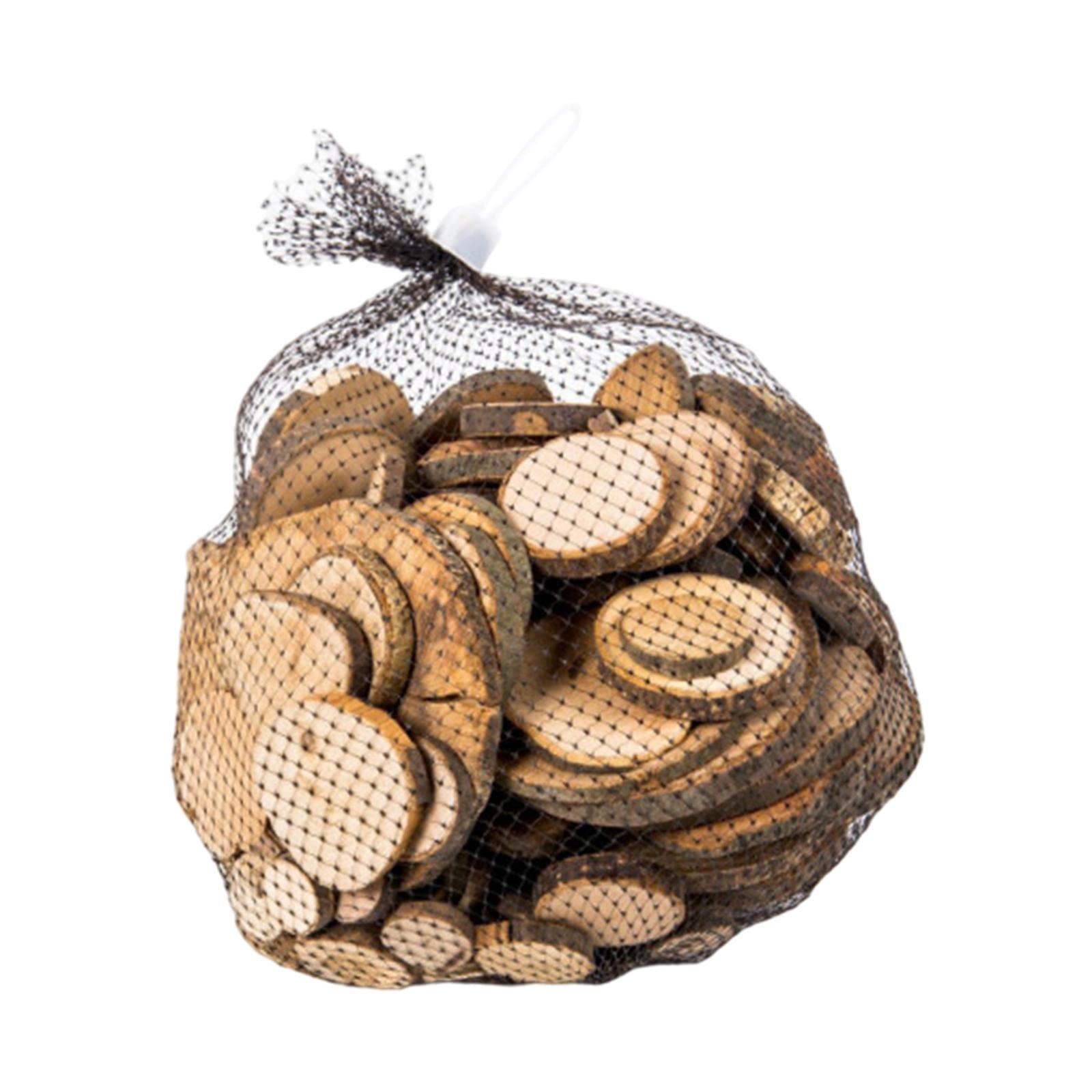 Gralara Holzscheiben Basteln Unbehandelt Naturholz Deko Scheiben Baumscheiben Bastelmaterial in Gemischten Formen Zum Bemalen Nummerieren Und Langleb, Runde Holzscheiben