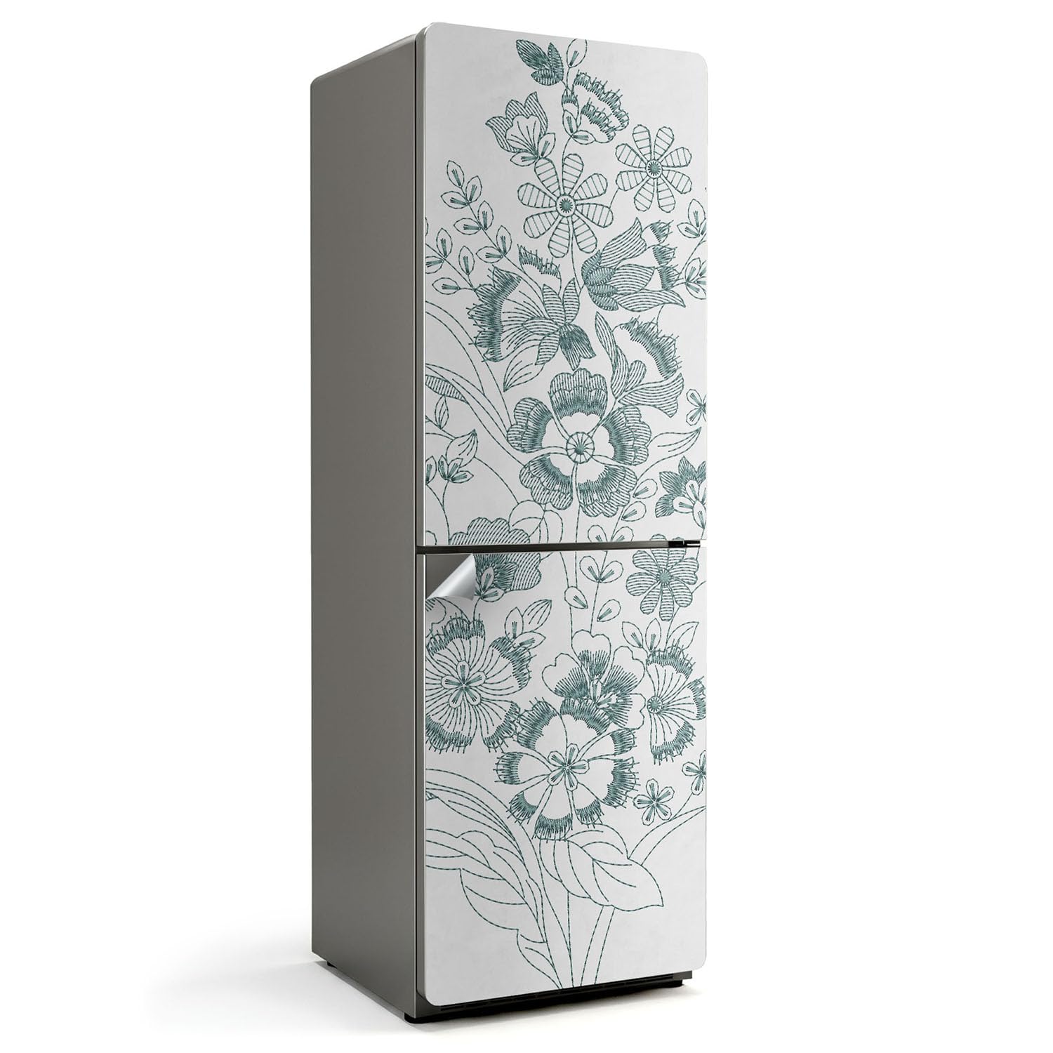 Sticker couvrant entièrement le frigo 60x180 cm avec protection de surface lavable