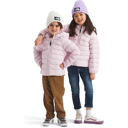 THE NORTH FACE Kids Reversible Perrito Insulated Hooded Jacket | 2 in 1 Winter Coat for Boys & Girls, Water Repellent